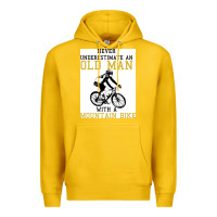 Lemon Never Underestimate An Old Man With A Mountain Bike Premium Hoodie - Bettercallsaul