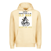 Pina Colada Never Underestimate An Old Man With A Mountain Bike Premium Hoodie - Bettercallsaul