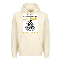 Sandshell Never Underestimate An Old Man With A Mountain Bike Premium Hoodie - Bettercallsaul
