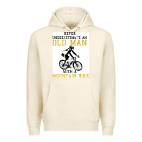 Tofu Never Underestimate An Old Man With A Mountain Bike Premium Hoodie - Bettercallsaul