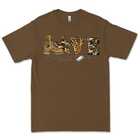 Cacao camouflage military boots love Premium Tee - Artiststas