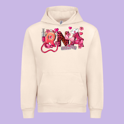 Rna Breast Cancer Registered Nurse Assistant Urban Hoodie Designed By Lillyallendesigns