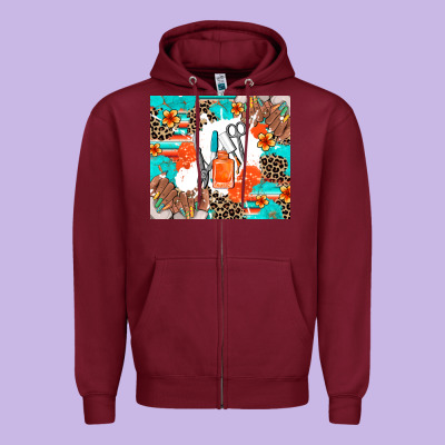 Nail Artist Zipper Hoodie Designed By Adodesignshop