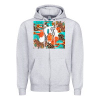 Heather Grey nail artist Zipper Hoodie - AdoDesignShop