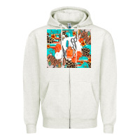 Oatmeal Heather nail artist Zipper Hoodie - AdoDesignShop