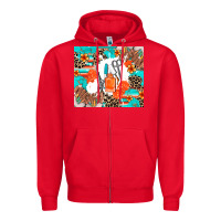 Red nail artist Zipper Hoodie - AdoDesignShop