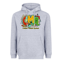 Heather Grey cma certified medical assistant juneteenth Heavyweight Hoodie - NancyCooperArtShop