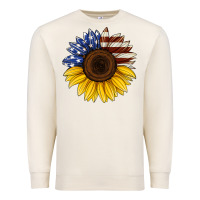 Sandshell american flag sunflower Premium Sweatshirt - Jasminsmagicworld