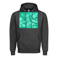 Charcoal Heather green glitter Zipper Hoodie - JahusDesignShop