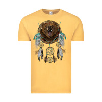 Vintage Mustard bear  native dreamcatcher Vintage Tee - BarkalooDesign