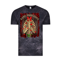 Cloud Black Happy Horrordays Vintage Tee - RanaPortraitStore