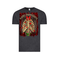 Vintage Black Happy Horrordays Vintage Tee - RanaPortraitStore