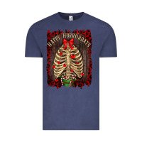 Vintage Denim Happy Horrordays Vintage Tee - RanaPortraitStore