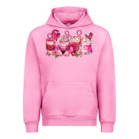 Fuchsia Pink cancer coffee cups Urban Hoodie - LillyAllenDesigns