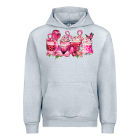 Heather Grey cancer coffee cups Urban Hoodie - LillyAllenDesigns