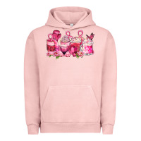Pigment Salmon cancer coffee cups Urban Hoodie - LillyAllenDesigns