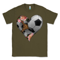 Army Green western soccer heart Classic Tee - HRA Design Shop