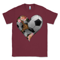 Burgundy western soccer heart Classic Tee - HRA Design Shop