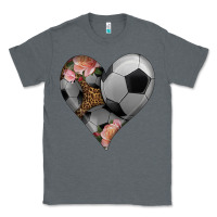 Charcoal Heather western soccer heart Classic Tee - HRA Design Shop