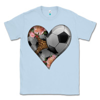 Dusty Blue western soccer heart Classic Tee - HRA Design Shop