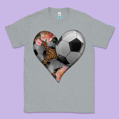 Western Soccer Heart Classic Tee Designed By Hra Design Shop