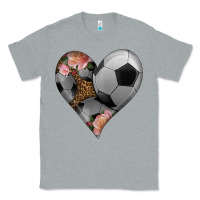 Heather Grey western soccer heart Classic Tee - HRA Design Shop