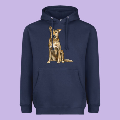 Chinook Dog Heavyweight Hoodie Designed By Lillyallendesigns