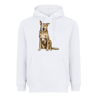White chinook dog Heavyweight Hoodie - LillyAllenDesigns