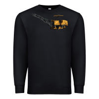 Black Cold Planer Premium Sweatshirt - LillyAllenDesigns