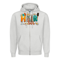 Dove Grey hair tech Zipper Hoodie - AdoDesignShop