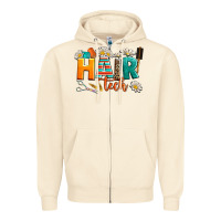 Sandshell hair tech Zipper Hoodie - AdoDesignShop