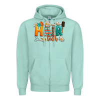 Seafoam hair tech Zipper Hoodie - AdoDesignShop