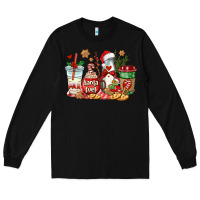 Black santa fuel coffee cups Long Sleeve Tee - AdoDesignShop