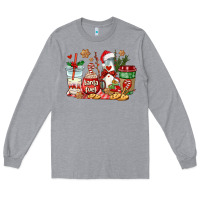 Heather Grey santa fuel coffee cups Long Sleeve Tee - AdoDesignShop