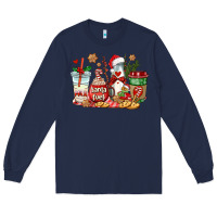 Navy santa fuel coffee cups Long Sleeve Tee - AdoDesignShop