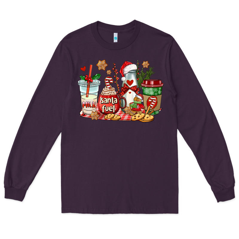 Santa Fuel Coffee Cups Long Sleeve Tee by AdoDesignShop | Teevron