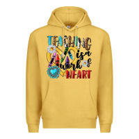 Antique Gold teaching is a work of heart Premium Hoodie - NancyCooperArtShop