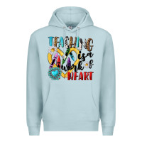 Blue Mist teaching is a work of heart Premium Hoodie - NancyCooperArtShop