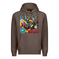 Coffee teaching is a work of heart Premium Hoodie - NancyCooperArtShop