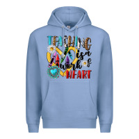 Colony Blue teaching is a work of heart Premium Hoodie - NancyCooperArtShop