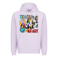 Lilac teaching is a work of heart Premium Hoodie - NancyCooperArtShop