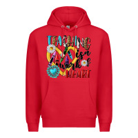 Red teaching is a work of heart Premium Hoodie - NancyCooperArtShop