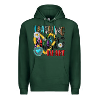 Sports Green teaching is a work of heart Premium Hoodie - NancyCooperArtShop