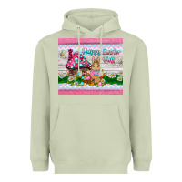 Matcha happy easter y'all  rabbit Heavyweight Hoodie - BarkalooDesign