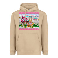 Mushroom happy easter y'all  rabbit Heavyweight Hoodie - BarkalooDesign