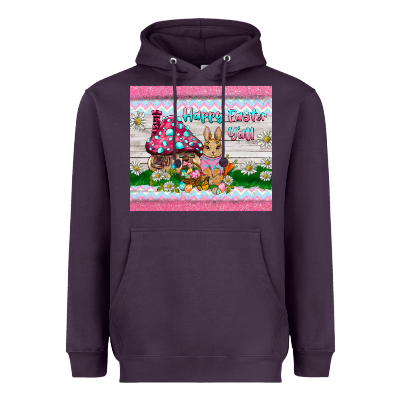 Happy Easter Y'all  Rabbit Heavyweight Hoodie by BarkalooDesign | Teevron