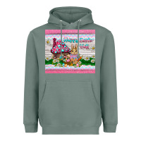 Sage happy easter y'all  rabbit Heavyweight Hoodie - BarkalooDesign