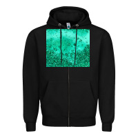 Black green glitter Zipper Hoodie - JahusDesignShop