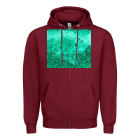 Burgundy green glitter Zipper Hoodie - JahusDesignShop