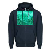 Navy green glitter Zipper Hoodie - JahusDesignShop